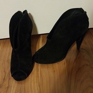 Suede booties